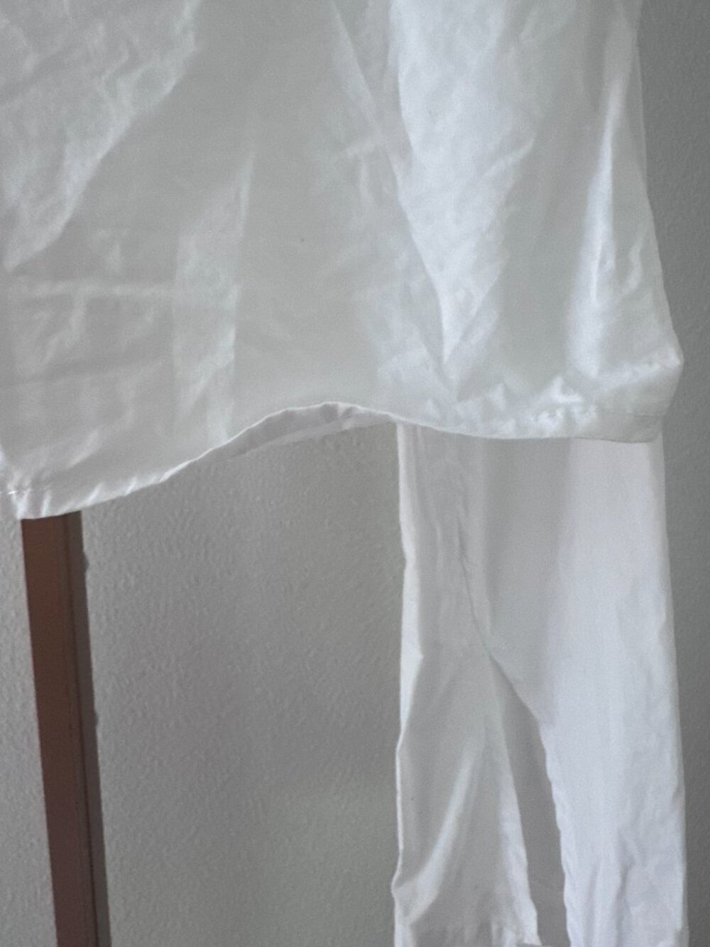 Zara Cropped Button Down Shirt Small White Poplin It Girl Minimalist NWOT - Picture 7 of 12